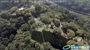 天空の豊後竹田「岡城」ドローン空撮4K写真 20160721 vol.9Aerial in drone the Oka castle/Okajou 4K Photo