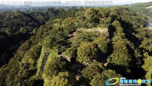 天空の豊後竹田「岡城」ドローン空撮4K写真 20160714 vol.8Aerial in drone the Oka castle/Okajou 4K Photo