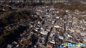 竹田城下町 ドローン空撮 4K 写真 20170126 vol.4 Aerial in drone the taketa castle town 4K Photography